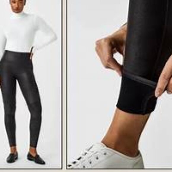 Spanx Faux Leather Legging - Size 1X - Picture 3 of 10
